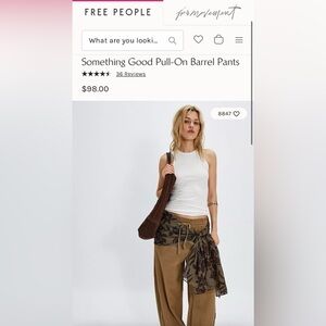 Free People Barrel Pants